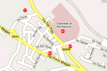 Mappa Mon falcone via San Polo
