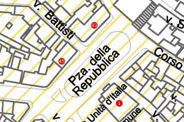 Planimetria Piazza della Repubblica